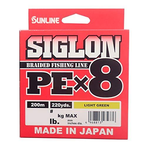 JAN 4968813434312 サンライン SUNLINE シグロン PE×8 200m 0.5号/8lb ライトグリーン 5164 株式会社サンライン スポーツ・アウトドア 画像