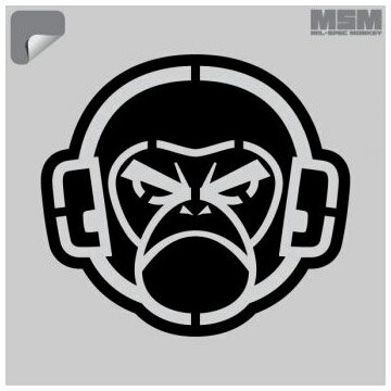 JAN 4968861106568 MSM LOGO STENCIL DECAL Black on Grey 株式会社サンケン ホビー 画像