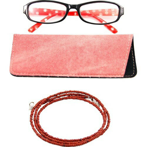 JAN 4969701363646 シニアグラスレディース Reading GLasses 3PR-0011 Shiny BLack*CLear Red +1.00(1セット) 株式会社ミック バッグ・小物・ブランド雑貨 画像