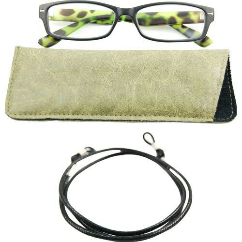 JAN 4969701364230 シニアグラスメンズ Reading GLasses 3PR-0025 Matte BLack*Matte Green Demi +3.50(1セット) 株式会社ミック バッグ・小物・ブランド雑貨 画像