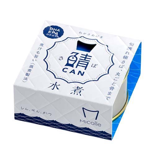 JAN 4970045025459 鯖CAN 水煮(90g) 小浜海産物株式会社 食品 画像