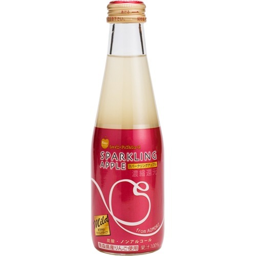 JAN 4970180801208 スパークリングアップル マイルド(200ml*24本入) 青森県りんごジュース株式会社 水・ソフトドリンク 画像