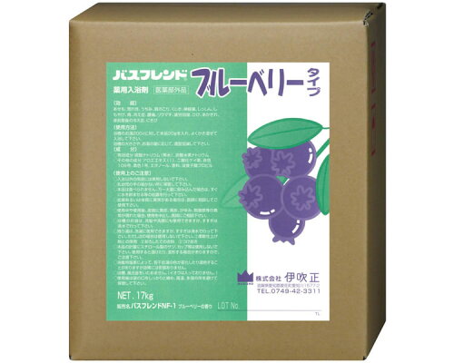 JAN 4970580410307 伊吹正 薬用入浴剤 バスフレンド 17kg ブルーベリー 株式会社伊吹正 医薬品・コンタクト・介護 画像