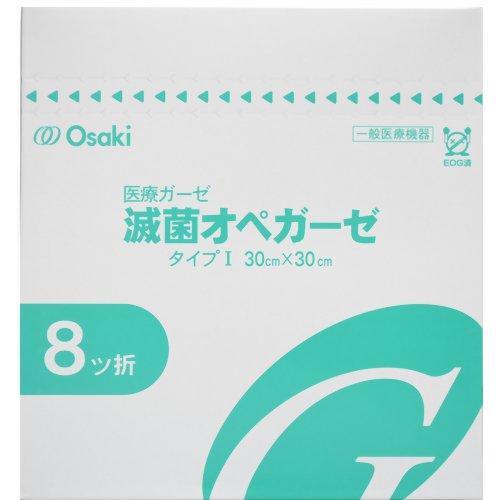 JAN 4971032104522 滅菌オペガーゼ TS8-1 80袋 オオサキメディカル株式会社 医薬品・コンタクト・介護 画像