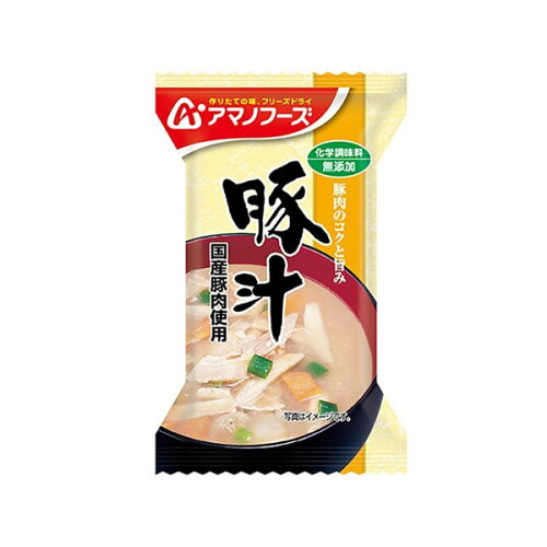 JAN 4971334704130 アマノフーズ 無添加 豚汁(12.5g*1食入) アサヒグループ食品株式会社 食品 画像