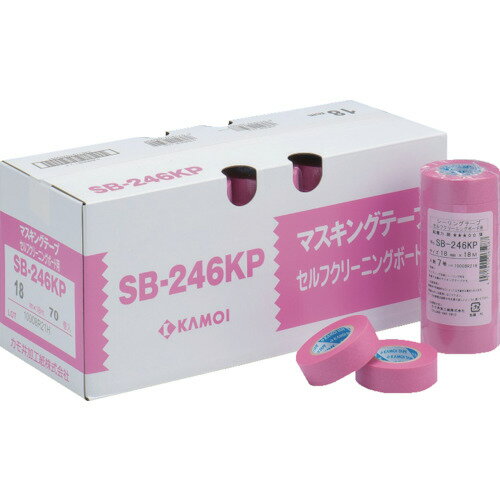 JAN 4971910266021 カモイ カモ井 シーリングテープセルフクリーニング用SB246KP幅24mm×長さ18mピンク SB246KPJAN24 2309 カモ井加工紙株式会社 花・ガーデン・DIY 画像