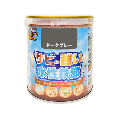 JAN 4972910017224 カンペハピオ 水性鉄部用 ダークグレー 0.7L 株式会社カンペハピオ 花・ガーデン・DIY 画像