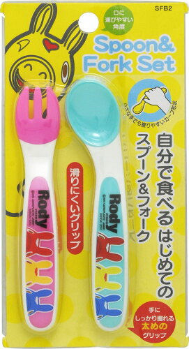 JAN 4973307155895 SKATER Rody スプーンフォークセット(2重成型) スケーター株式会社 キッチン用品・食器・調理器具 画像