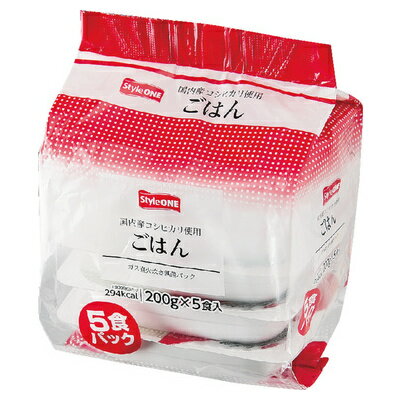 JAN 4973360610485 佐藤食品工業 Style ONE ごはん5食パック 1000g サトウ食品株式会社 食品 画像