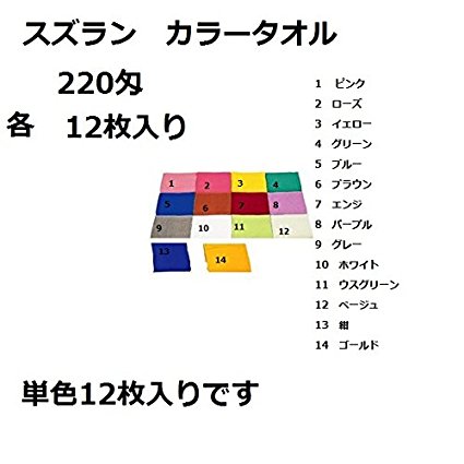 JAN 4973509222227 スズラン 220匁タオル 抗菌   イエロー タオル 業務用 株式会社スズラン 日用品雑貨・文房具・手芸 画像