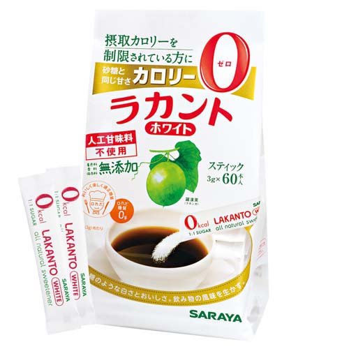 JAN 4973512276248 ラカント ラカントホワイト スティック(3g*60本) サラヤ株式会社 食品 画像