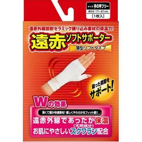 JAN 4973603203658 遠赤ソフトサポーター 手の甲 フリー(1枚入) 株式会社新生 ダイエット・健康 画像