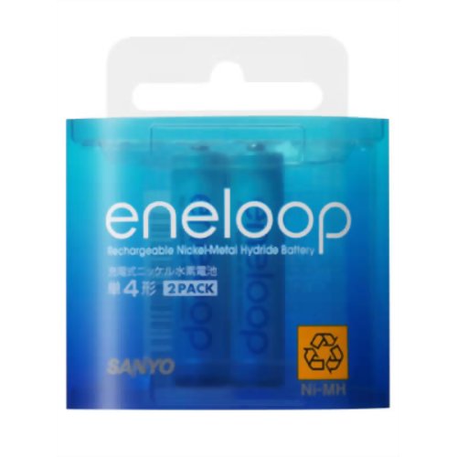 JAN 4973934418622 SANYO eneloop(エネループ) ニッケル水素電池 単4形 2本パック HR-4UTG-2BP 三洋電機株式会社 家電 画像