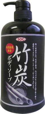 JAN 4974297271114 SOC 竹炭ボディソープ(800ml) 澁谷油脂株式会社 美容・コスメ・香水 画像