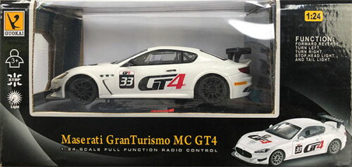 JAN 4975406142776 童友社｜DOYUSHA 2．4GHz 1/24 RCカー マセラティ グラントゥーリスモ MC GT4 ホワイト 株式会社童友社 ホビー 画像