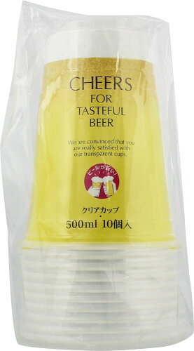 JAN 4975457411135 トーシン CHEERS クリアカップ 500ml 10個 株式会社トーシン スポーツ・アウトドア 画像