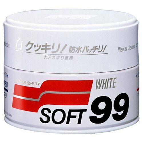 JAN 4975759000204 ソフト99 ハンネリWAX ホワイト 350g 株式会社ソフト99コーポレーション 車用品・バイク用品 画像