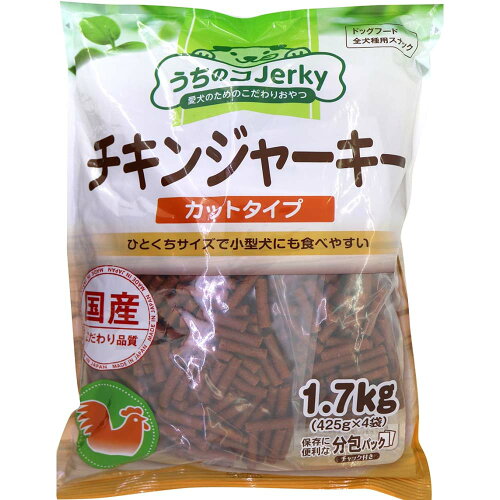 JAN 4976555329278 ドギーマン うちのコJerky チキンジャーキー カットタイプ 1.7kg ドギーマンハヤシ株式会社 ペット・ペットグッズ 画像