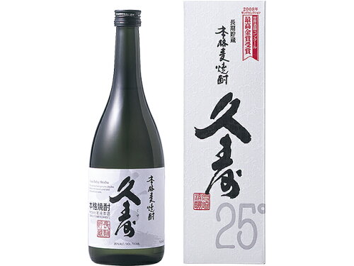 JAN 4977991372828 久寿(くす) 乙類25゜ 麦焼酎 720ml 株式会社宮〓本店 日本酒・焼酎 画像