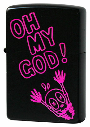 JAN 4979142105064 ファニー＆スカル　OH MY GOD　zippo　2BK-OMG　ドクロ柄 マルカイコーポレーション株式会社 ホビー 画像