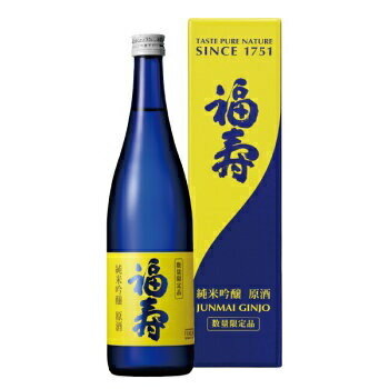 JAN 4980444003798 福寿 純米吟醸 原酒 720ml 株式会社神戸酒心館 日本酒・焼酎 画像