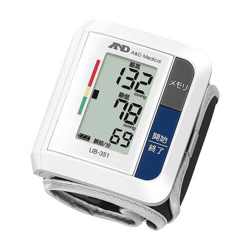 JAN 4981046023450 手首式血圧計 UB-351(1台) 株式会社エー・アンド・デイ 医薬品・コンタクト・介護 画像
