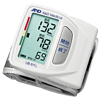JAN 4981046025157 A&D 手首式 デジタル血圧計 UB-511L(1台) 株式会社エー・アンド・デイ 医薬品・コンタクト・介護 画像
