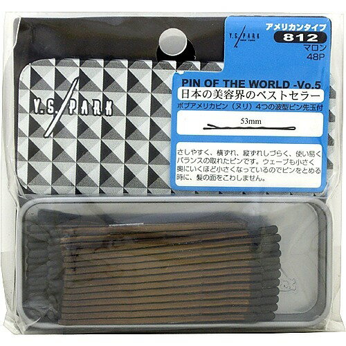 JAN 4981104351594 Y.S.パーク ピン・オブ・ザ・ワールド アメリカンタイプ No.812(48本入) 株式会社ワイ.エス.パークプロフェッショナル ジュエリー・アクセサリー 画像
