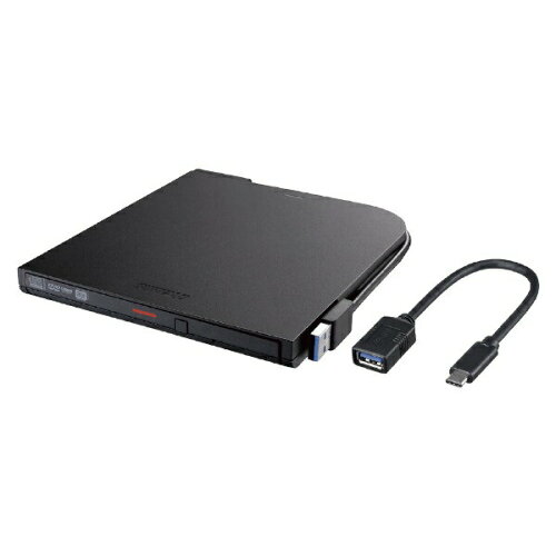 JAN 4981254052341 BUFFALO USB3.1 Gen1 ポータブルDVD DVSM-PTC8U3-BKA 株式会社バッファロー パソコン・周辺機器 画像