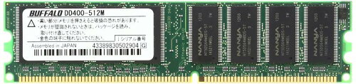 JAN 4981254338988 BUFFALO  DIMM DD400-512M 株式会社バッファロー パソコン・周辺機器 画像