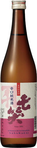 JAN 4983995005099 七笑 純米 辛口 720ml 七笑酒造株式会社 日本酒・焼酎 画像