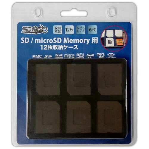 JAN 4984279350294 sd/microsd memory用ケース メモリカード 収納 hd-mccase12pclbk 株式会社磁気研究所 TV・オーディオ・カメラ 画像