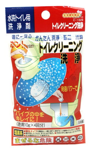 JAN 4984324013297 不動 トイレクリーニング洗浄 10g×4 不動化学株式会社 日用品雑貨・文房具・手芸 画像