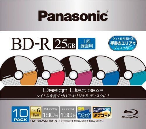 JAN 4984824892378 Panasonic 録画用ブルーレイディスク LM-BR25M10GN パナソニックオペレーショナルエクセレンス株式会社 TV・オーディオ・カメラ 画像