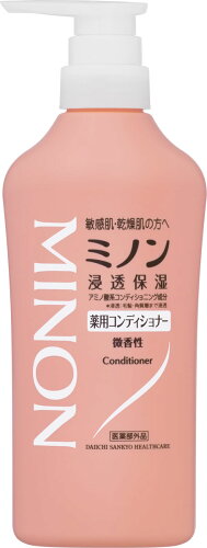 JAN 4987107631060 ミノン 薬用コンディショナー(450ml) 第一三共ヘルスケア株式会社 美容・コスメ・香水 画像