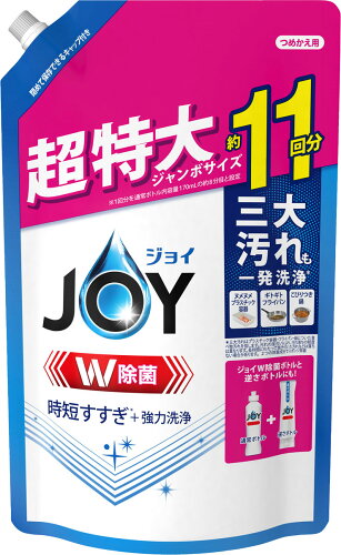 JAN 4987176118462 ジョイ W除菌 食器用洗剤 詰め替え 超特大ジャンボ(1425ml) P&Gジャパン(同) 日用品雑貨・文房具・手芸 画像