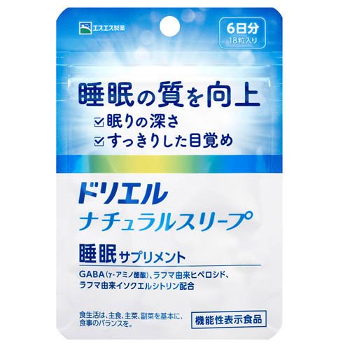 JAN 4987300410004 エスエス製薬 ドリエル ナチュラルスリープ 18錠 エスエス製薬株式会社 ダイエット・健康 画像