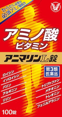 JAN 4987306005891 アニマリンL錠(100錠入) 大正製薬株式会社 医薬品・コンタクト・介護 画像