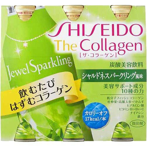 JAN 4987415665320 ザ・コラーゲン ジュエルスパークリング シャルドネスパークリング風味(100mL*6本入) 資生堂薬品株式会社 ダイエット・健康 画像