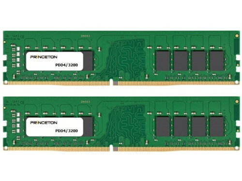 JAN 4988481823485 Princeton DDR4-3200対応増設用メモリ 32GB PDD4/3200-16GX2 株式会社プリンストン パソコン・周辺機器 画像