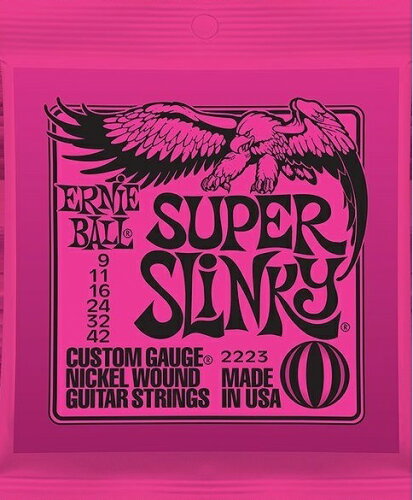 JAN 4988784606518 ERNIE BALL アーニーボール エレキギター弦 #2223 SUPER SLINKY 6  スーパー・スリンキー 6 株式会社神田商會 楽器・音響機器 画像