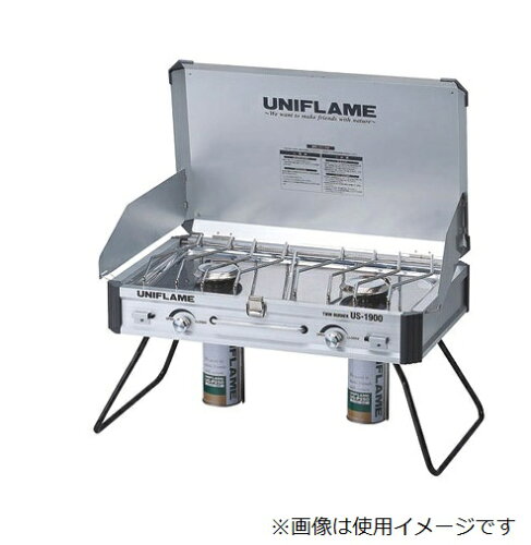 JAN 4989083610305 uniflame ユニフレーム ツインバーナー us-1900 610305 株式会社新越ワークス スポーツ・アウトドア 画像