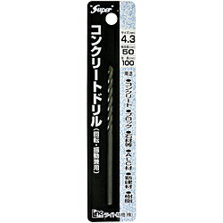 JAN 4990052000072 ライト精機 コンクリートドリル 回転・振動兼用 4.3x100 ライト精機株式会社 花・ガーデン・DIY 画像