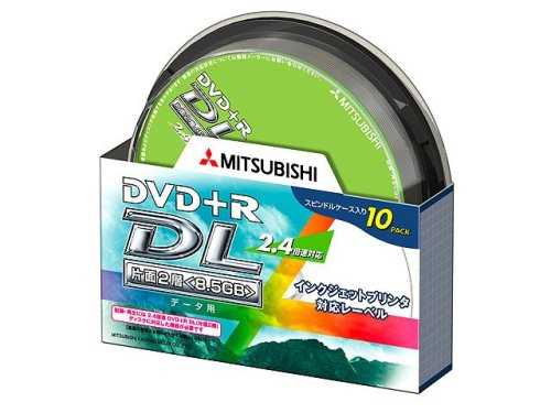 JAN 4991348053963 三菱ケミカル データ用DVD＋R DL 2.4倍速 DTR85NP10S Verbatim Japan株式会社 家電 画像