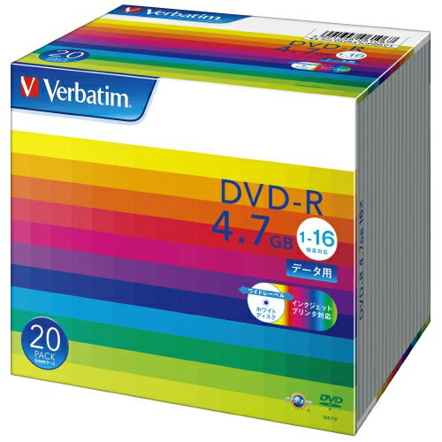 JAN 4991348061067 Verbatim DVD-R DHR47JP20V1 Verbatim Japan株式会社 パソコン・周辺機器 画像