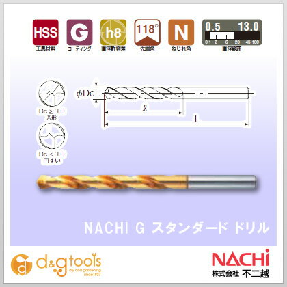 JAN 4991893111866 nachi ナチ ・不二越 gsd0.6   gドリル・スタンダード   切削工具 gsd0.6 株式会社不二越 花・ガーデン・DIY 画像