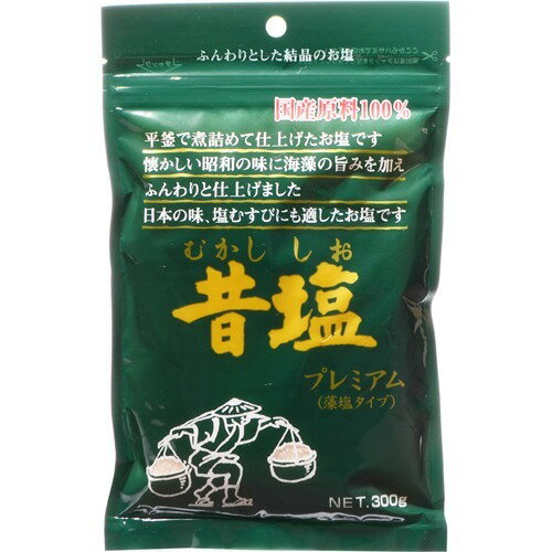 JAN 4992031210038 昔塩 プレミアム 藻塩タイプ(300g) 錦海ソルト株式会社 食品 画像