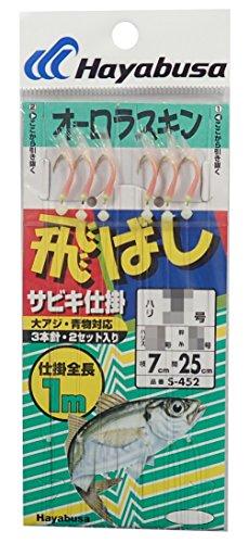 JAN 4993722412250 ハヤブサ　飛ばしサビキ　オーロラスキン　鈎9号　ハリス4号　幹糸8号　（S-452） 株式会社ハヤブサ スポーツ・アウトドア 画像