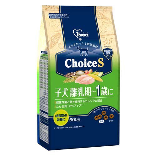 JAN 4994527953504 ファーストチョイス ChoiceS 子犬離乳期～1歳に(600g) アース・ペット株式会社 ペット・ペットグッズ 画像