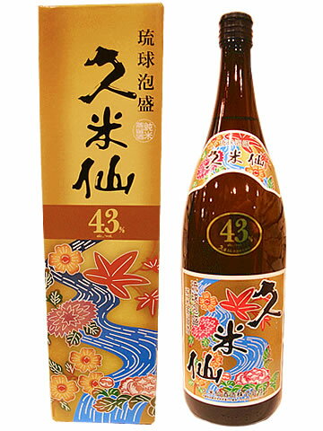 JAN 4994997435012 久米仙 乙類43゜泡盛 古酒 1.8L 久米仙酒造株式会社 日本酒・焼酎 画像